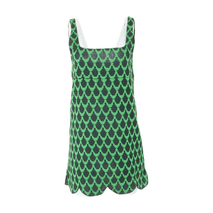 Black Abstract Mini Dress