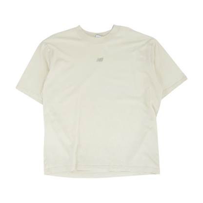 Beige Solid T-Shirt