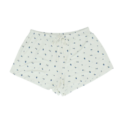White Graphic Pajama Bottom