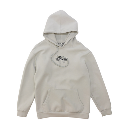 Gray Solid Hoodie Pullover