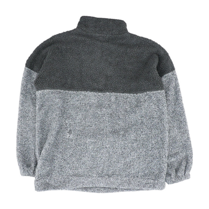Gray Color Block 1/4 Zip Pullover