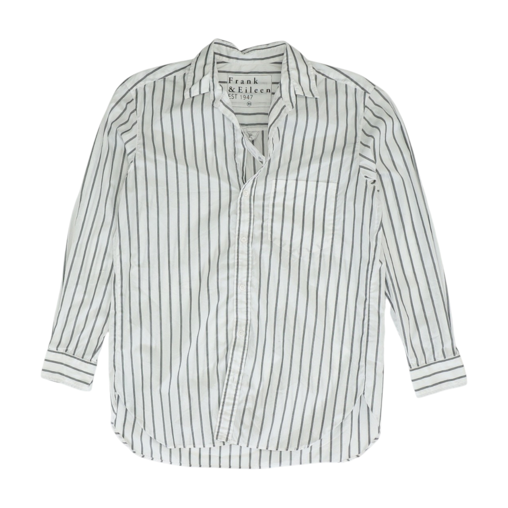 White Striped Button Down