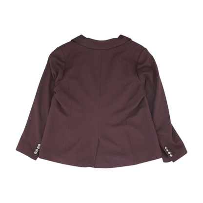 Maroon Solid Blazer
