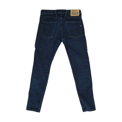 Navy High Rise Slim Leg Jeans