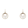 14K Tri-Tone Gold Dangle Earrings