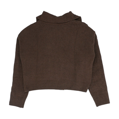 Brown Cardigan Sweater