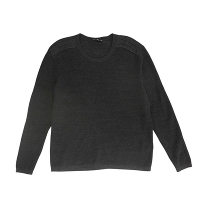 Brown Solid Pullover Sweater