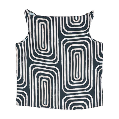 Black Abstract Blouse