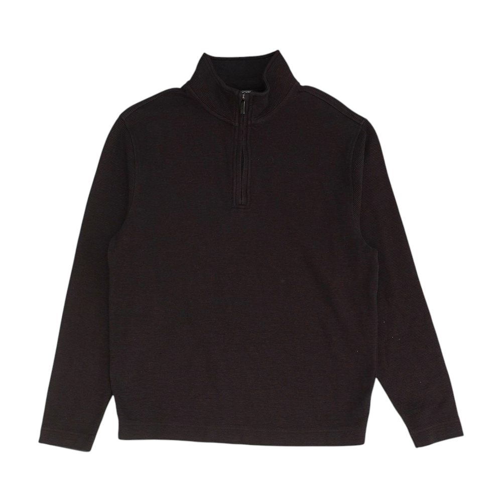 Red Solid 1/4 Zip Pullover
