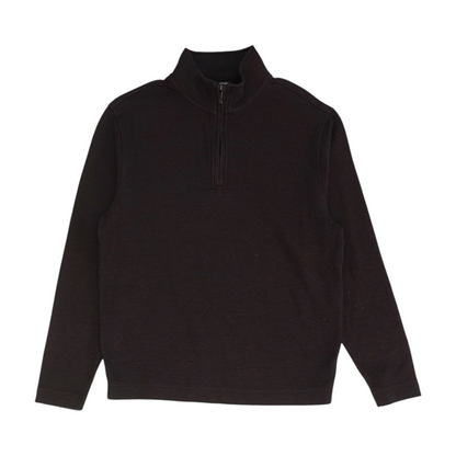 Red Solid 1/4 Zip Pullover