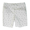 White Print Chino / Khaki Shorts