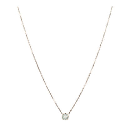 Sterling Silver Quartz Pendant Necklace