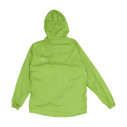 Green Solid Rain Jacket