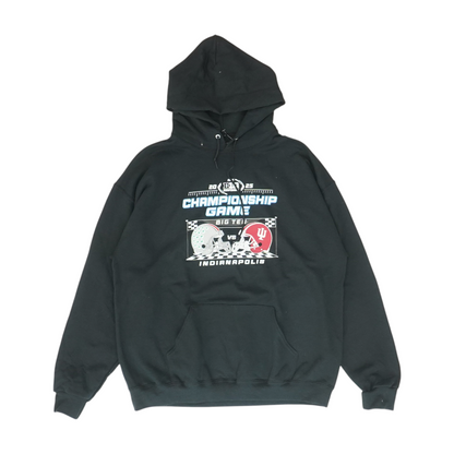 Black Solid Hoodie Pullover