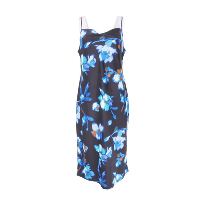 Black Floral Midi Dress