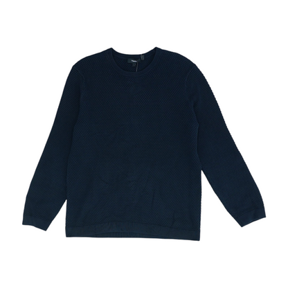 Black Solid Pullover Sweater