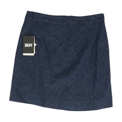 Navy Striped Mini Skirt
