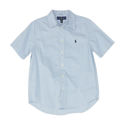 Blue Check Long Sleeve Button Down