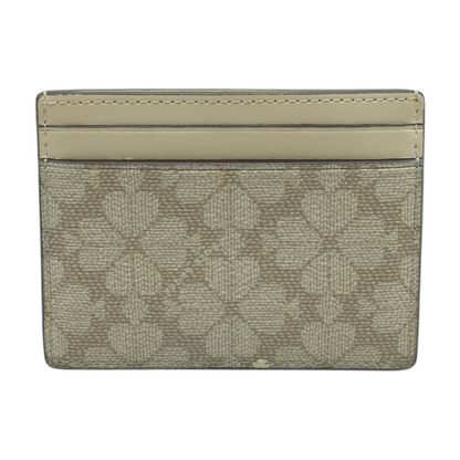 Beige Card Case Wallet