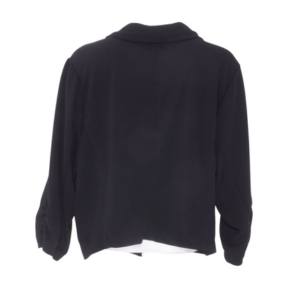 Black Plus Solid Blazer