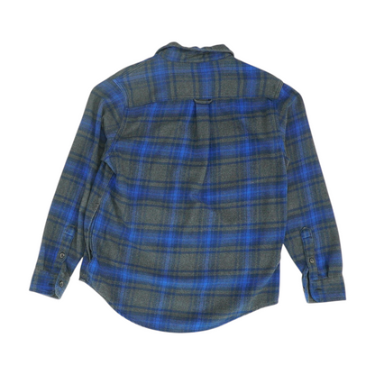 Blue Plaid Flannel Button Down