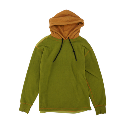 Green Solid Hoodie Pullover