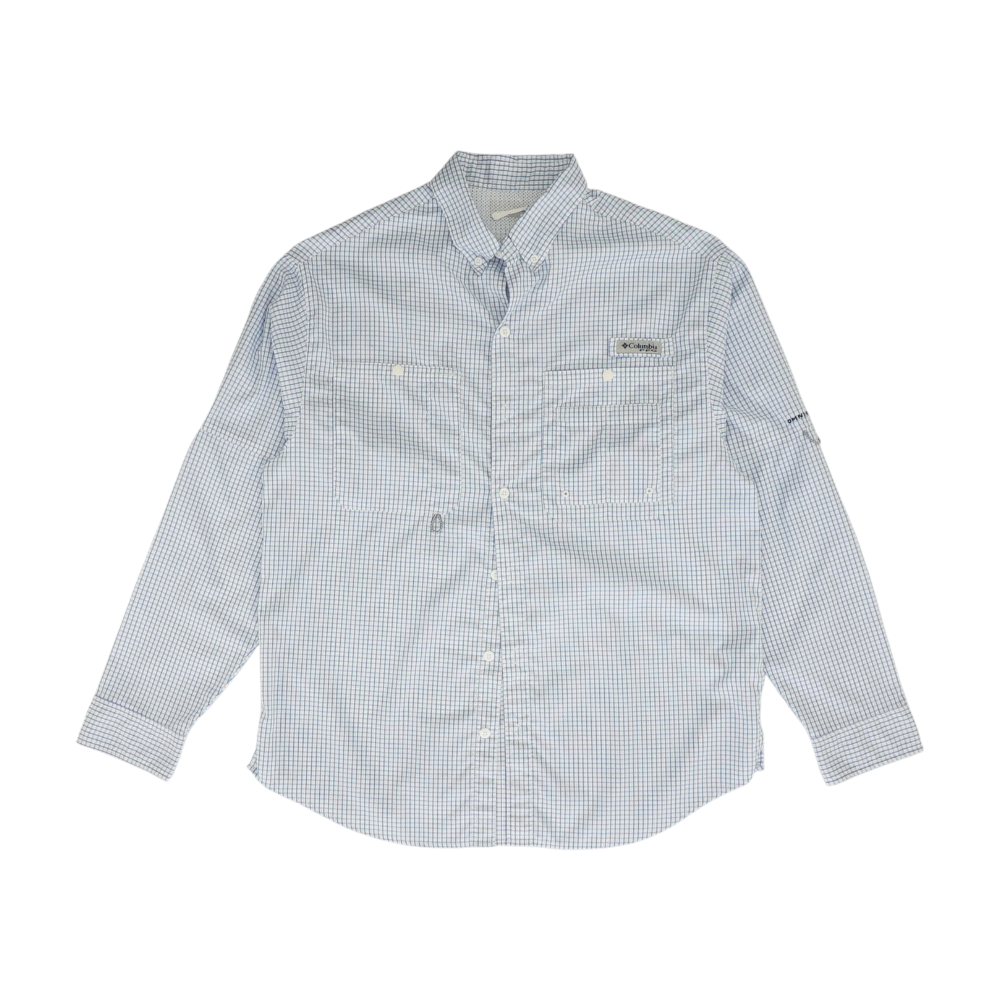 White Check Outdoor Button Down