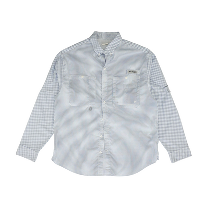 White Check Outdoor Button Down