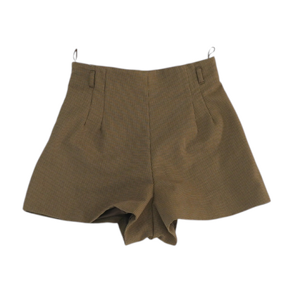 Brown Check Chino Shorts
