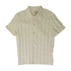 White Solid Short Sleeve Button Down