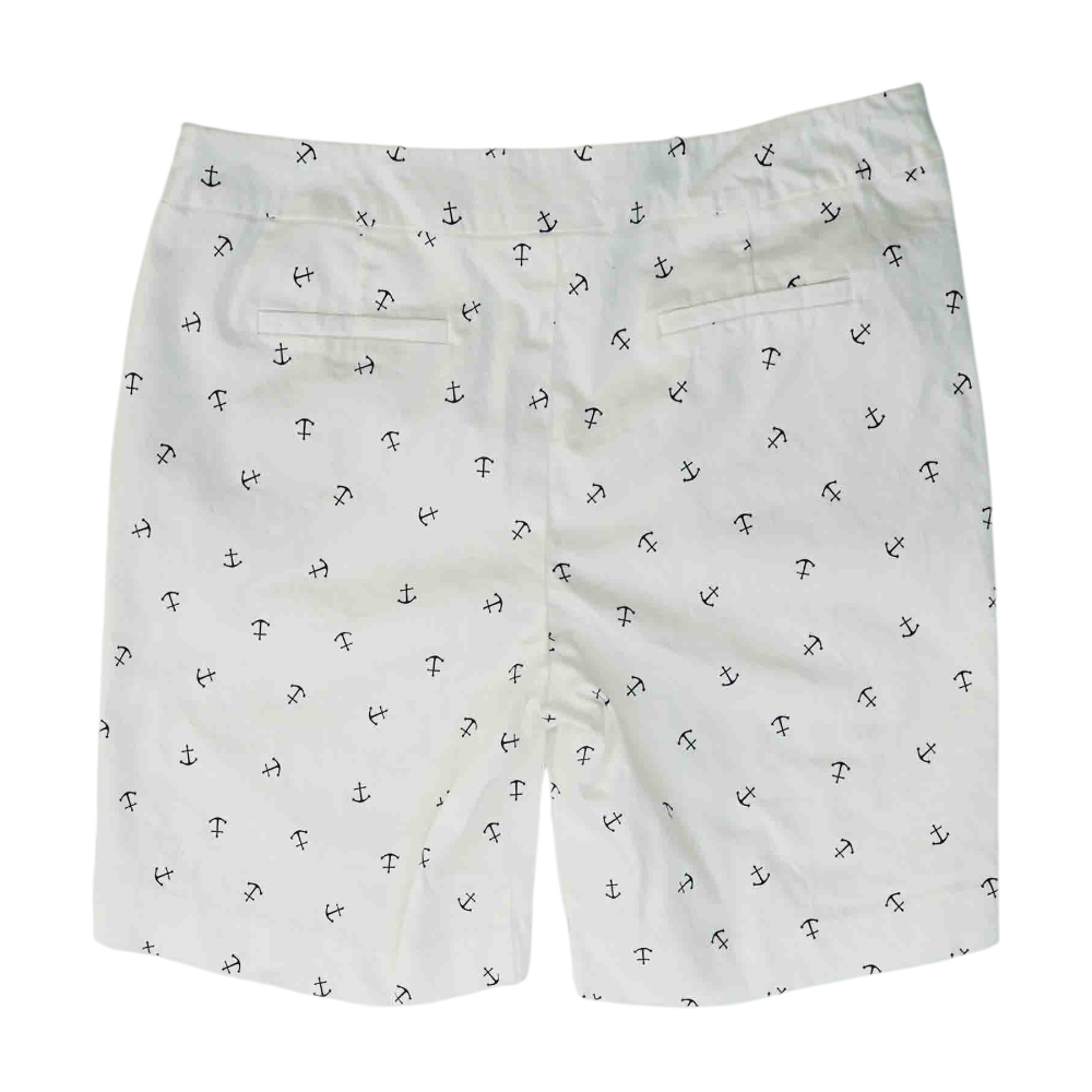White Print Chino / Khaki Shorts