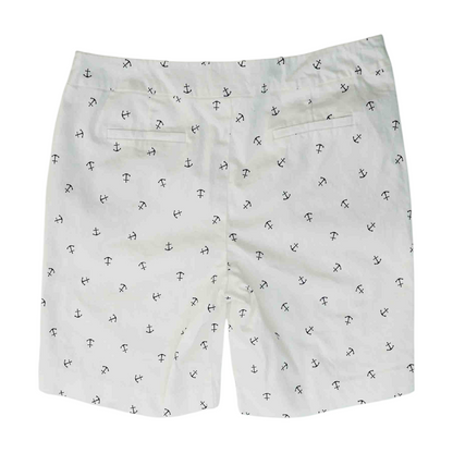 White Print Chino / Khaki Shorts
