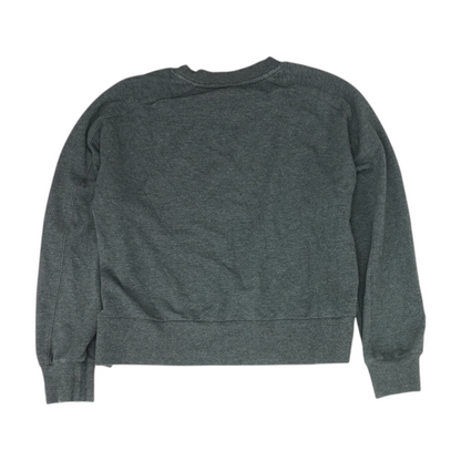 Gray Solid Sweatshirt Pullover