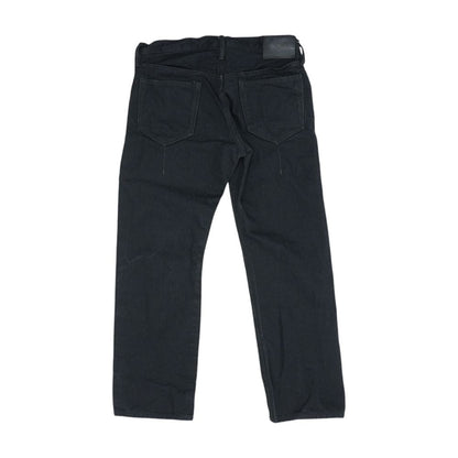 Black High Rise Straight Leg Jeans