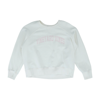 Cream Solid Sweatshirt Pullover