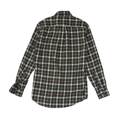 Green Plaid Flannel Button Down
