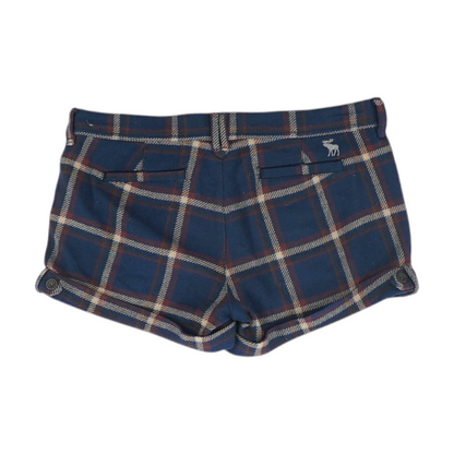 Navy Plaid Chino Shorts