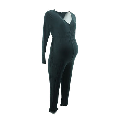Black Maternity Jumpsuit