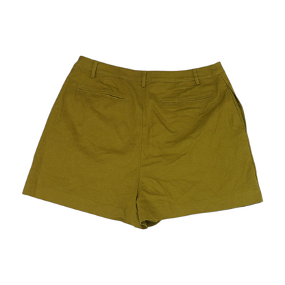 Green Solid Chino Shorts