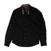 Consequence Black Solid Long Sleeve Button Down – Image 1