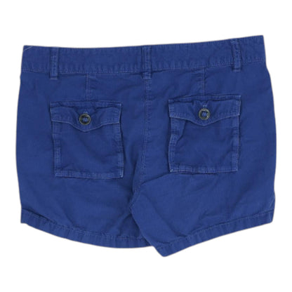 Blue Solid Shorts