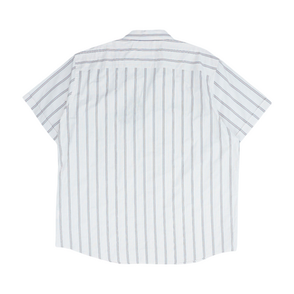 Pink Striped Short Sleeve Button Down
