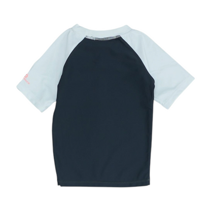 Charcoal Color Block Swim Top
