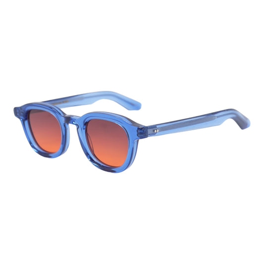 Blue Dahven Round Sunglasses