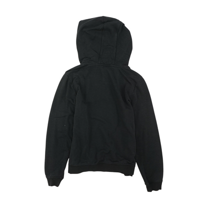Black Solid Hoodie Pullover