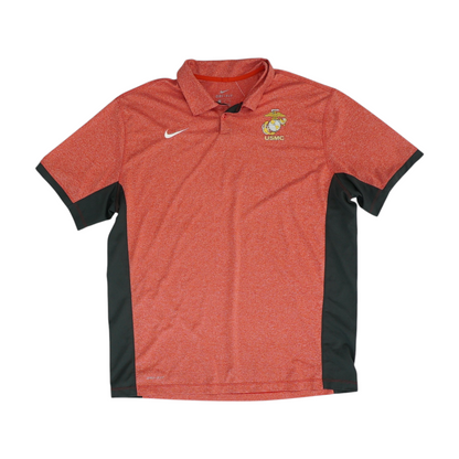 Red Solid Short Sleeve Polo