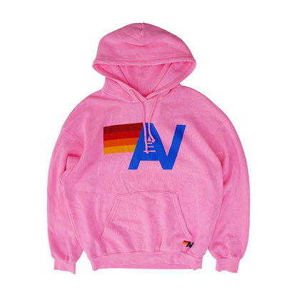 Pink Solid Hoodie Pullover