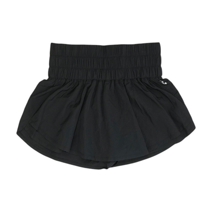 Black Solid Active Shorts