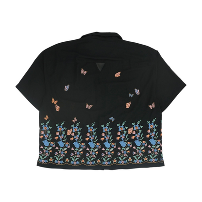 Black Floral Blouse