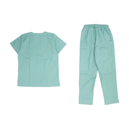 Green Solid Scrub Set